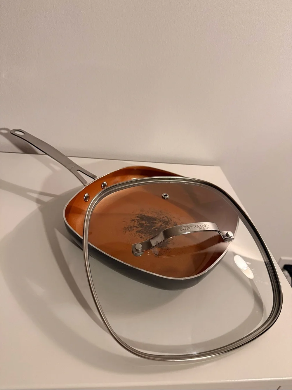 Gotham Steel 11 Piece Black and Copper Nonstick Saucepan Cookware Set